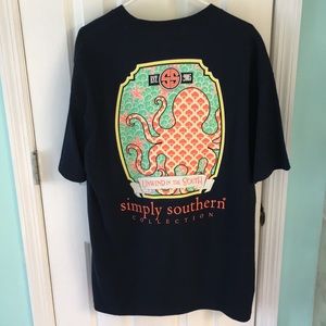 NWT XL Simply Southern octopus t-shirt